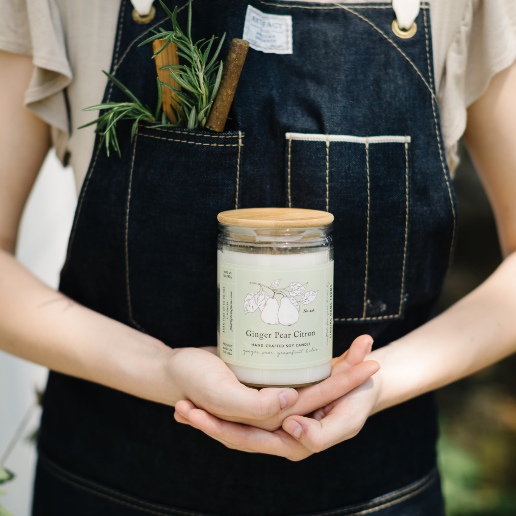 Lemon Verbena Soy Candle Large|Finding Home Farms