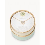 Spartina Spartina Sea La Vie Blessed / Crystal Clover Necklace - Gold