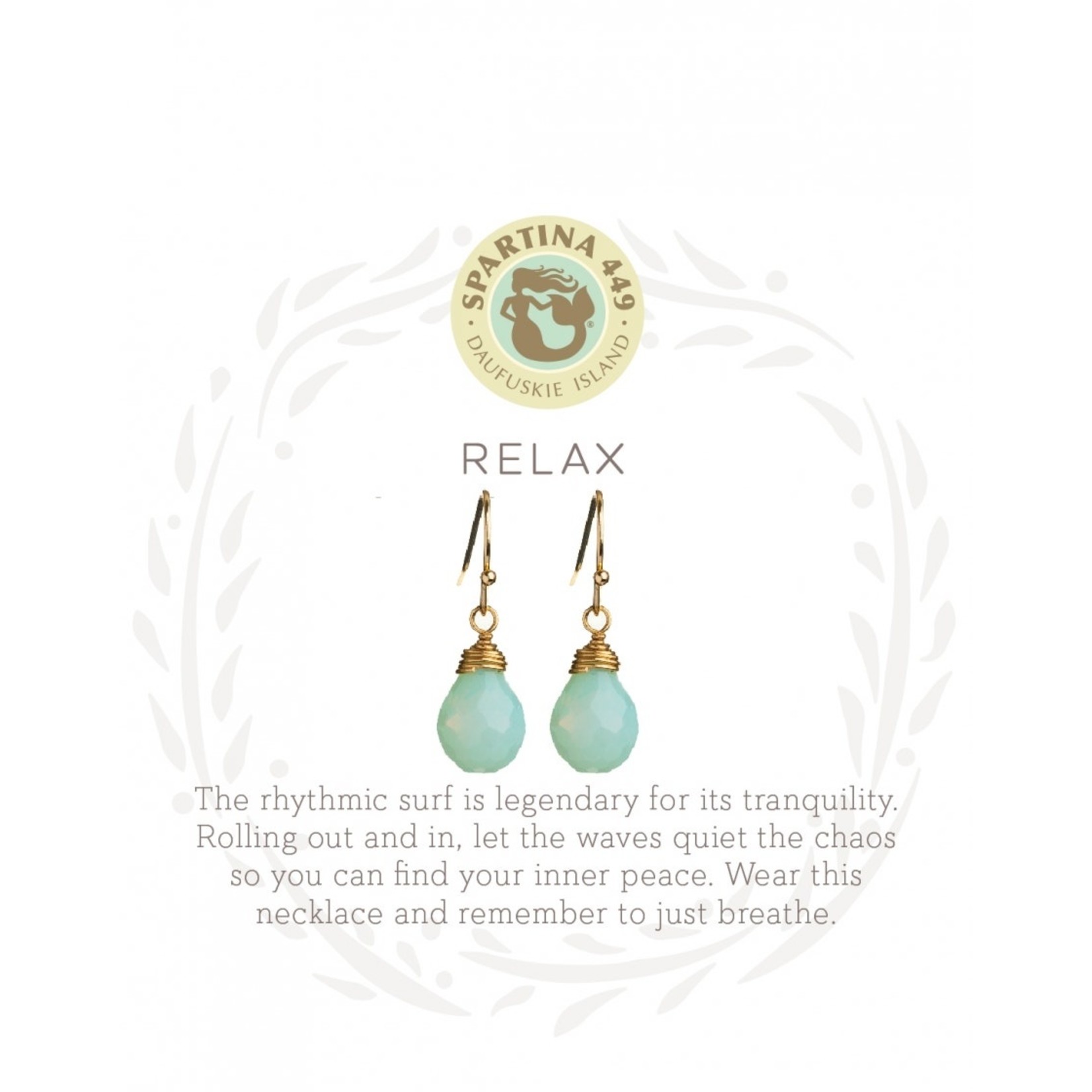 Spartina Spartina Sea La Vie Drop Earrings Relax/Water Drop - Gold