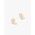 Spartina Clover Pearl Stud Earrings