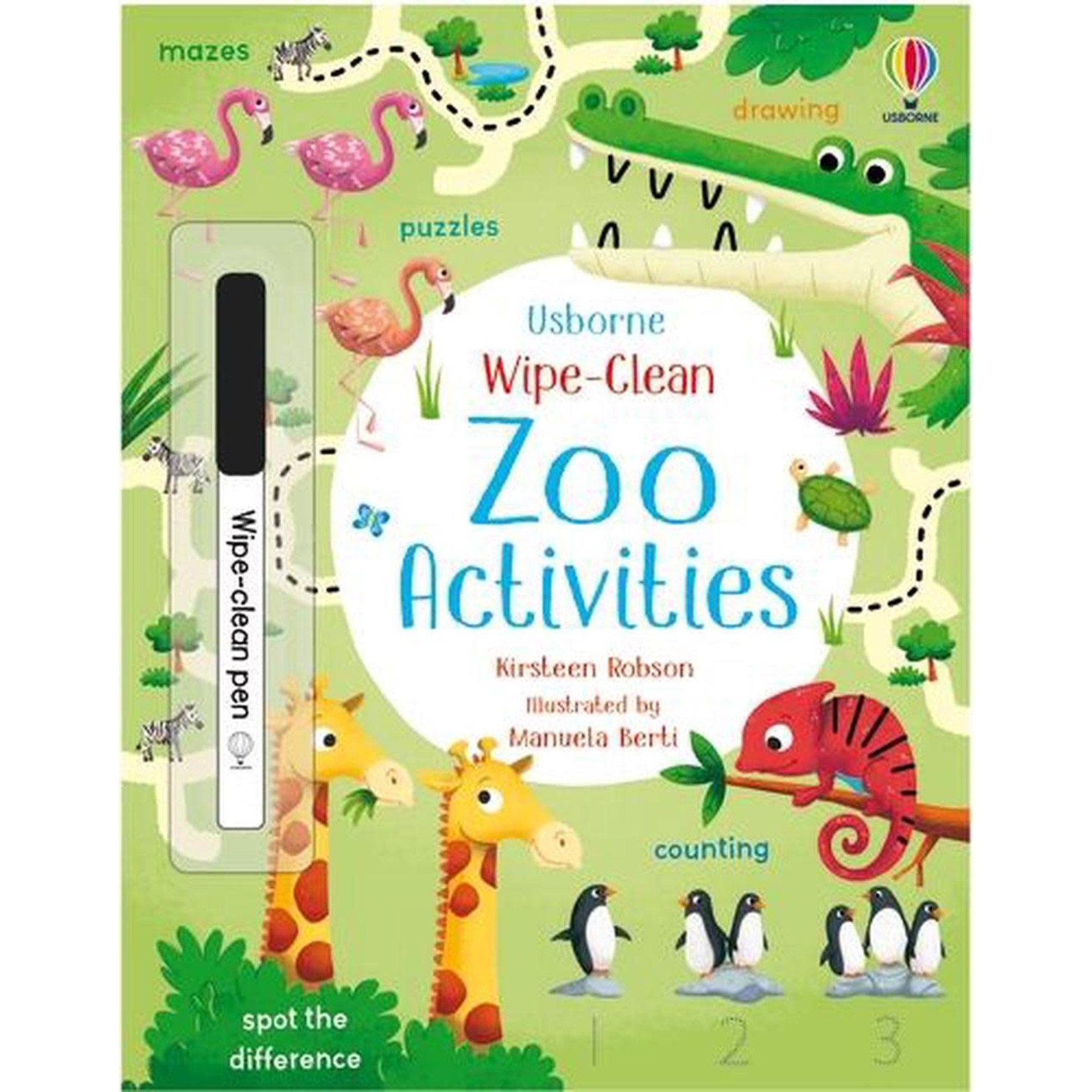 Usborne Publishing Wipe-Clean Zoo Activities
