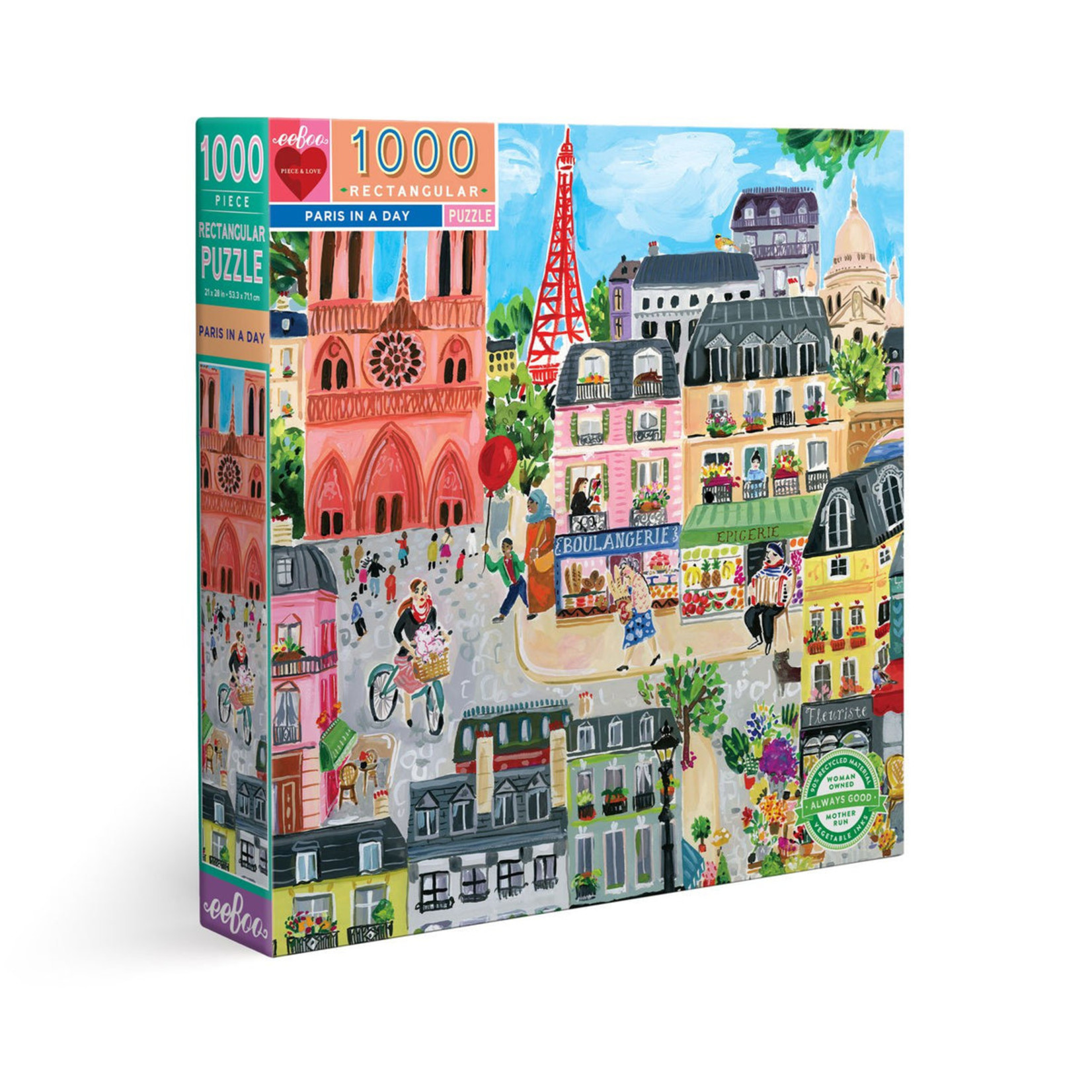 Eeboo Paris in a Day 1000 Piece Puzzle