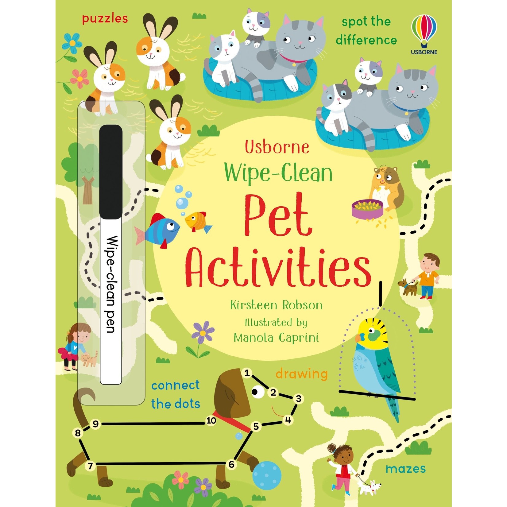 Usborne Publishing Wipe-Clean Pet Activities