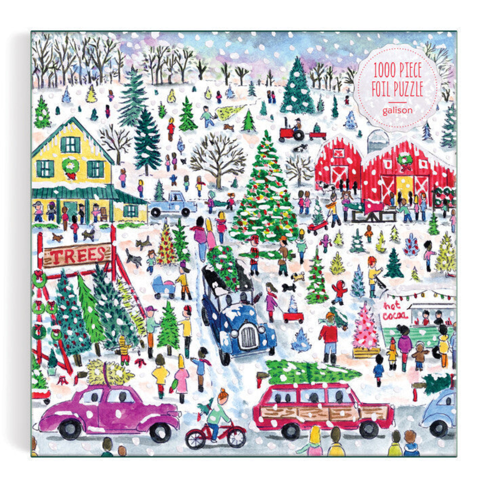 Hachette Book Group A Day At The Christmas Tree Farm 1000 Piece Foil Puzzle