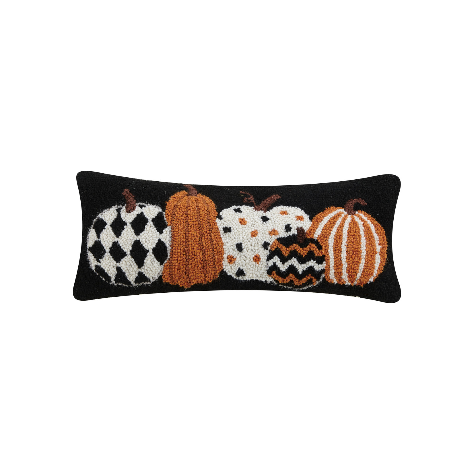 Peking Handicraft Patterned Pumpkin Hook Pillow 8x20