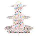 Slant Cupcake Stand - Sprinkle Pattern