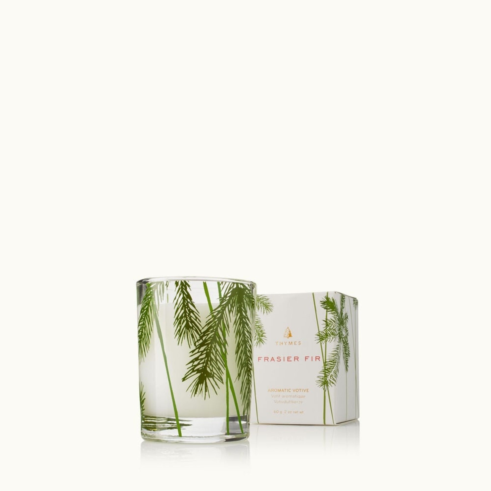 Thymes Frasier Fir Votive Candle 2 oz.  Pine Needle