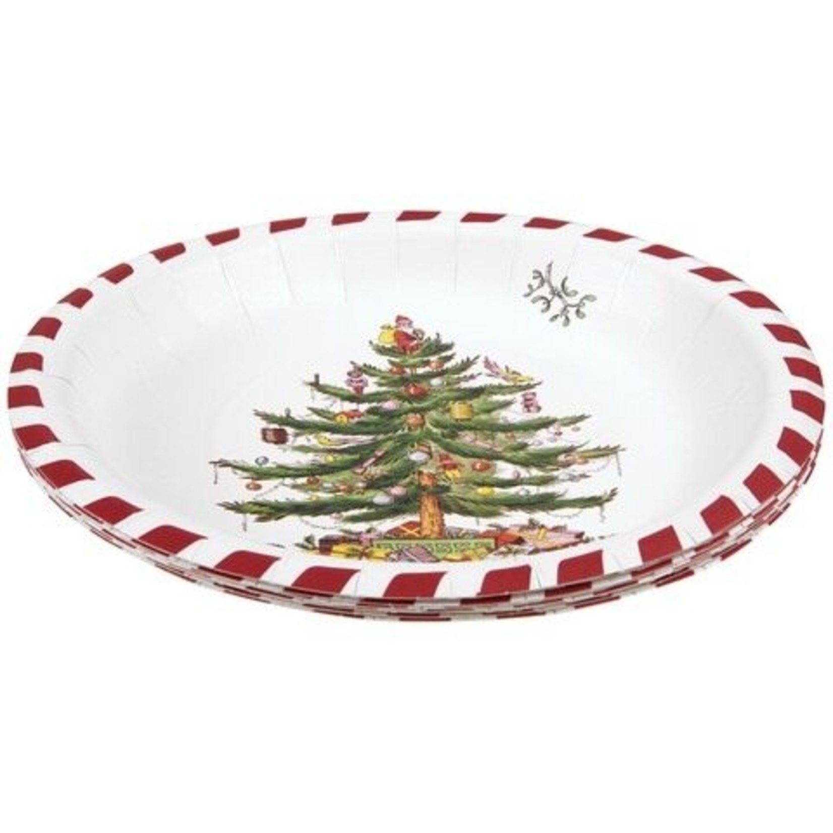 CR Gibson Candy Cane Christmas Tree Plate Spode