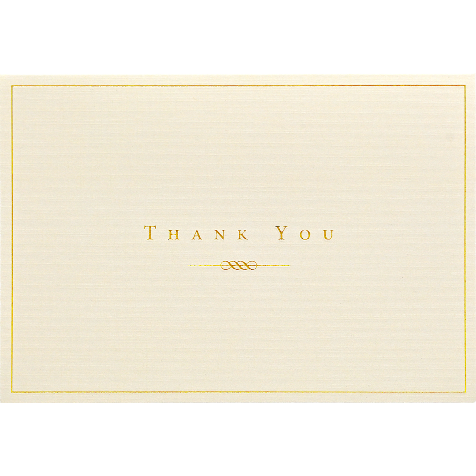 Peter Pauper Press Thank You Note Gold/Cream