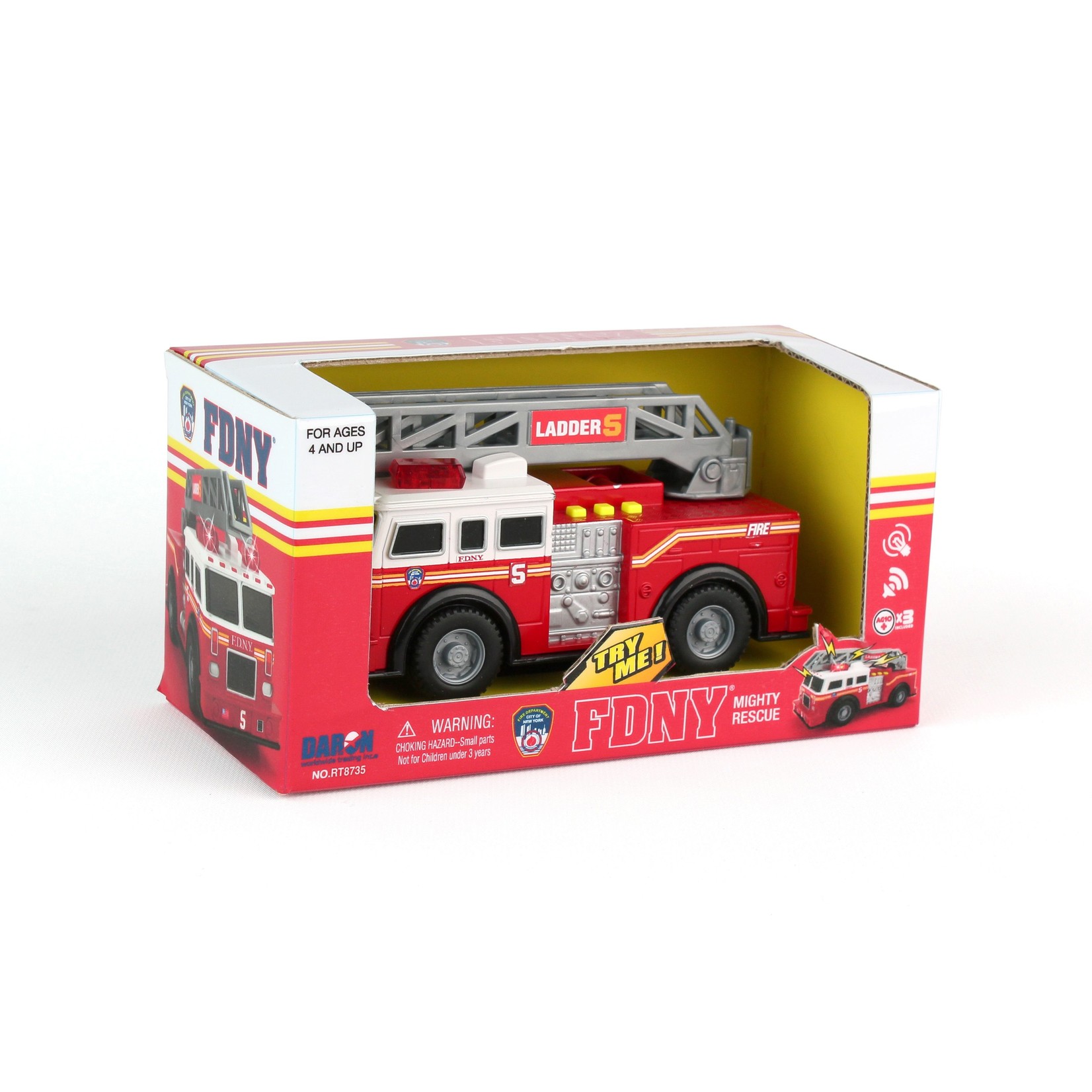 Daron Worldwide FDNY Mighty Fire Truck with Lights and Sound