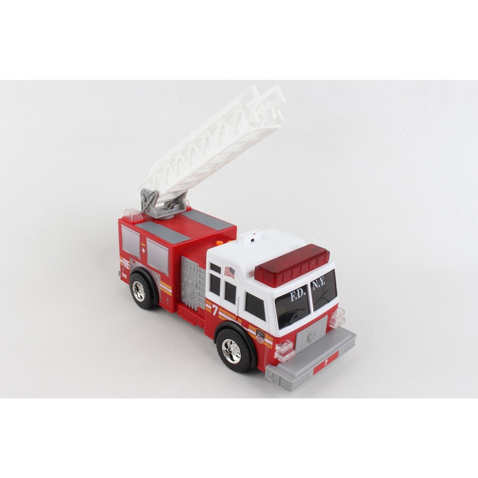 Daron Worldwide FDNY Motorized Ladder Truck with Light and Sound (Fire Truck)