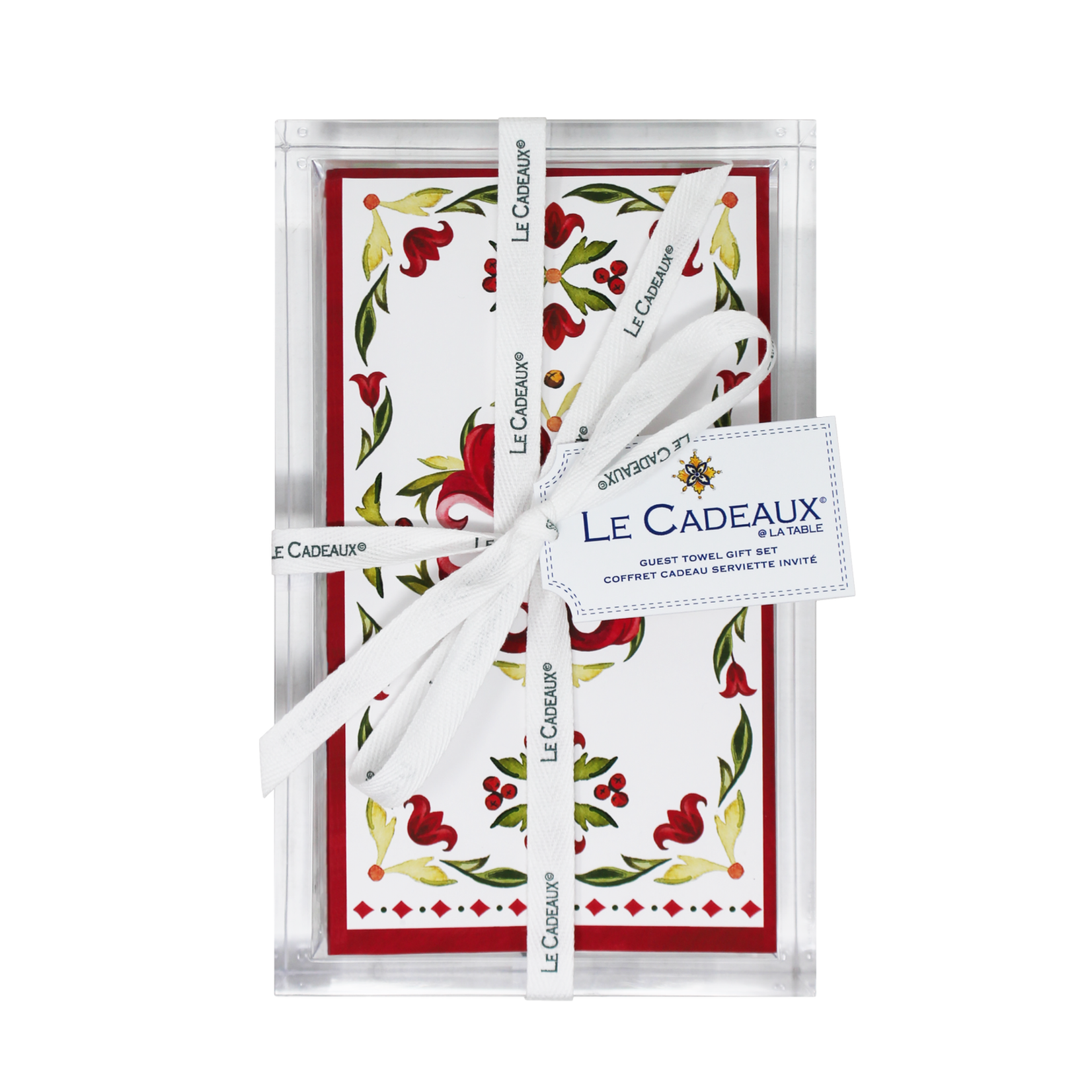 Le Cadeaux Le Cadeaux Vischio Guest Napkins in Acrylic Holder