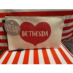 Rockscissorpaper Bethesda Big Heart Pouch - Hot Pink