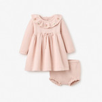 Elegant Baby Meadow Flower Dress w/Bloomer Pink 6-9M