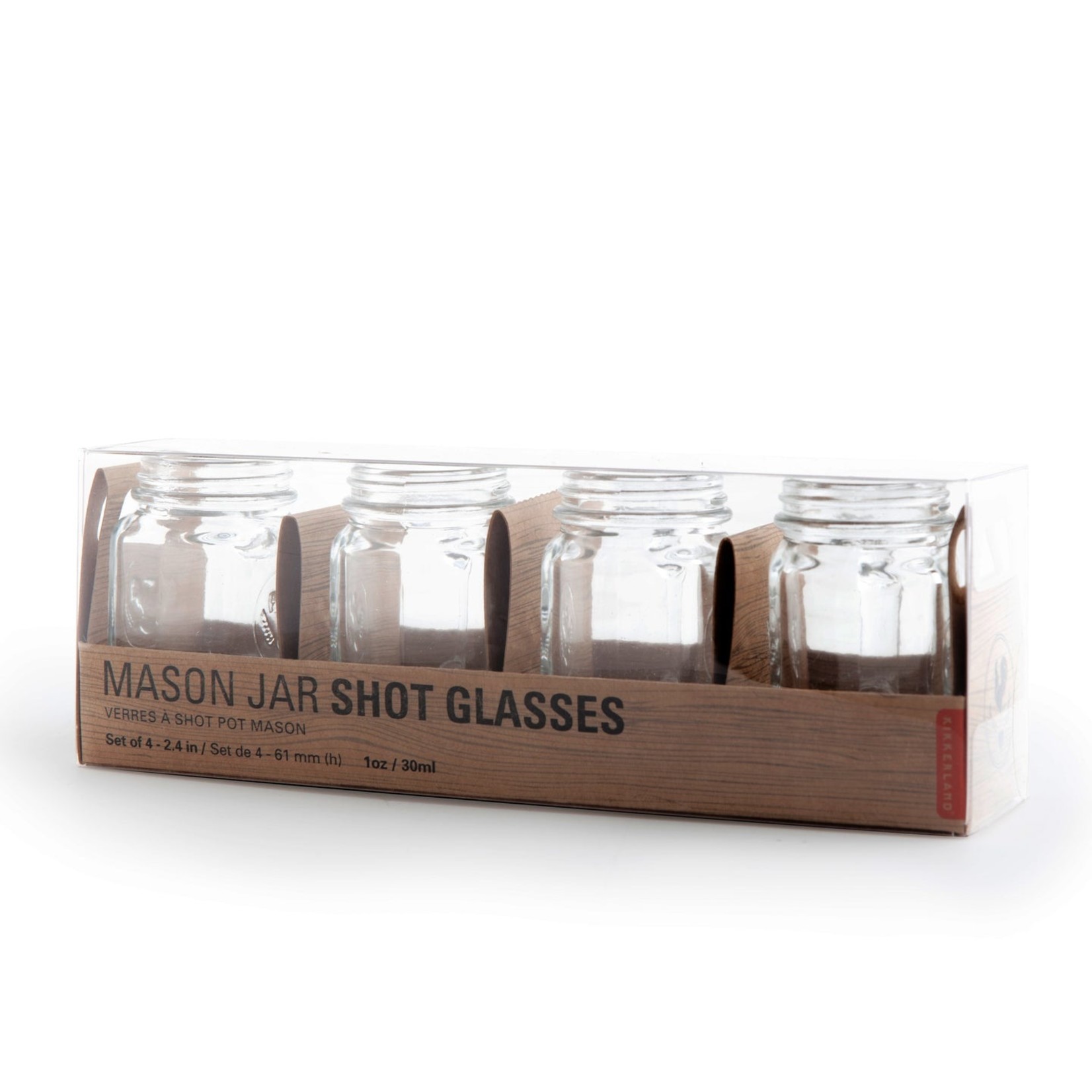 Kikkerland Mason Jar Shot Glasses