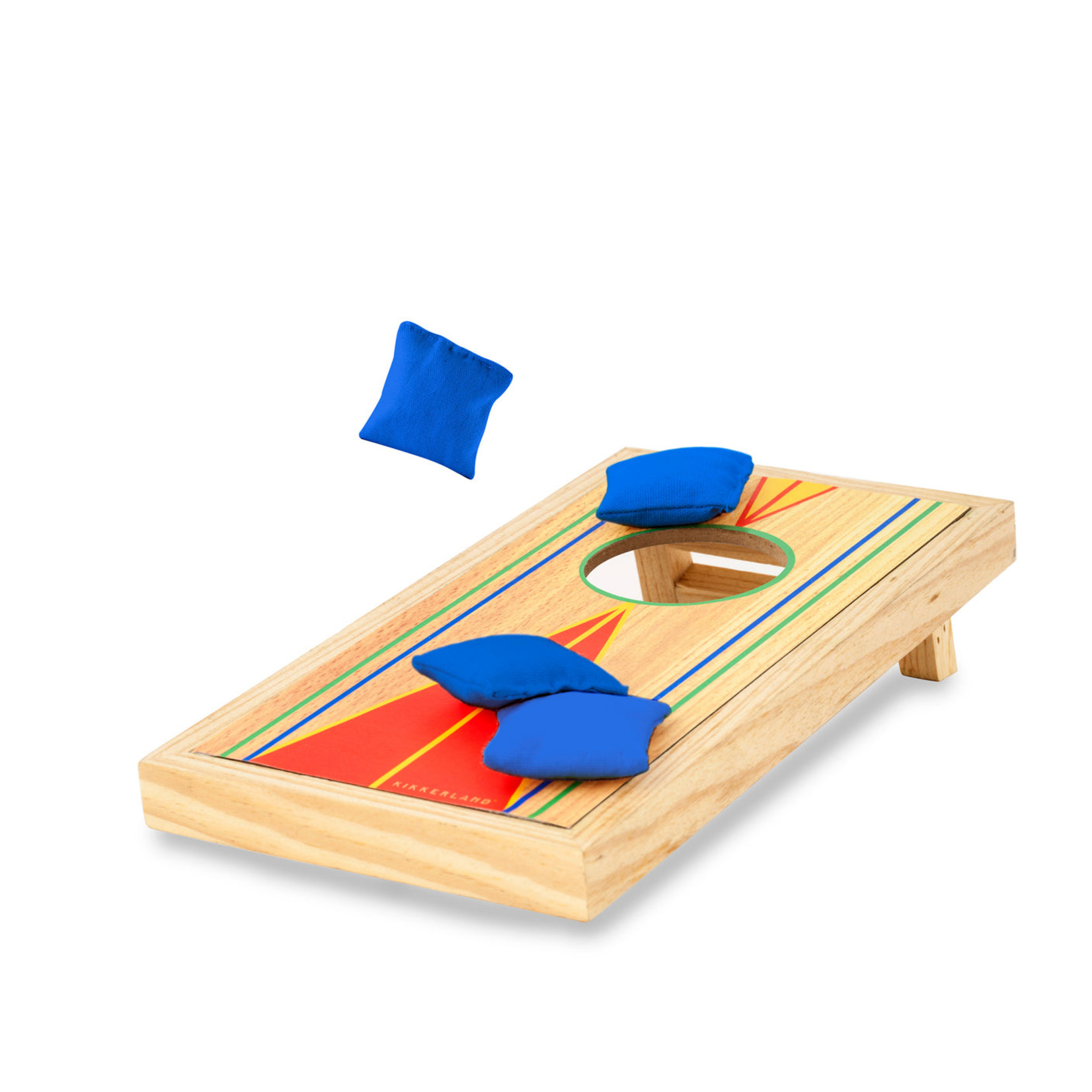 Kikkerland Desktop Cornhole Bean Bag Game