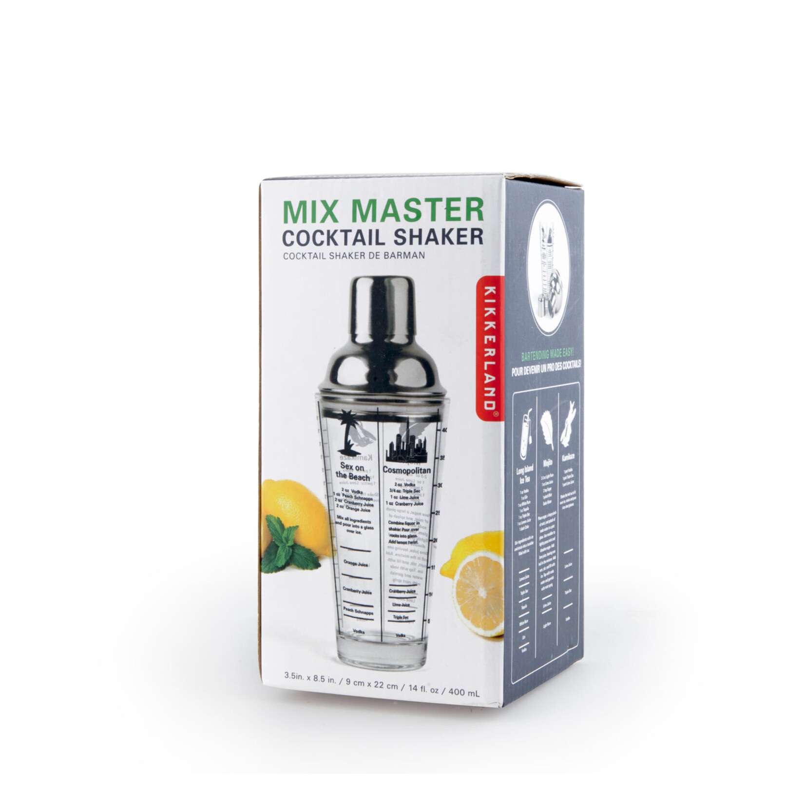 Kikkerland Mix Master Cocktail Shaker 16O