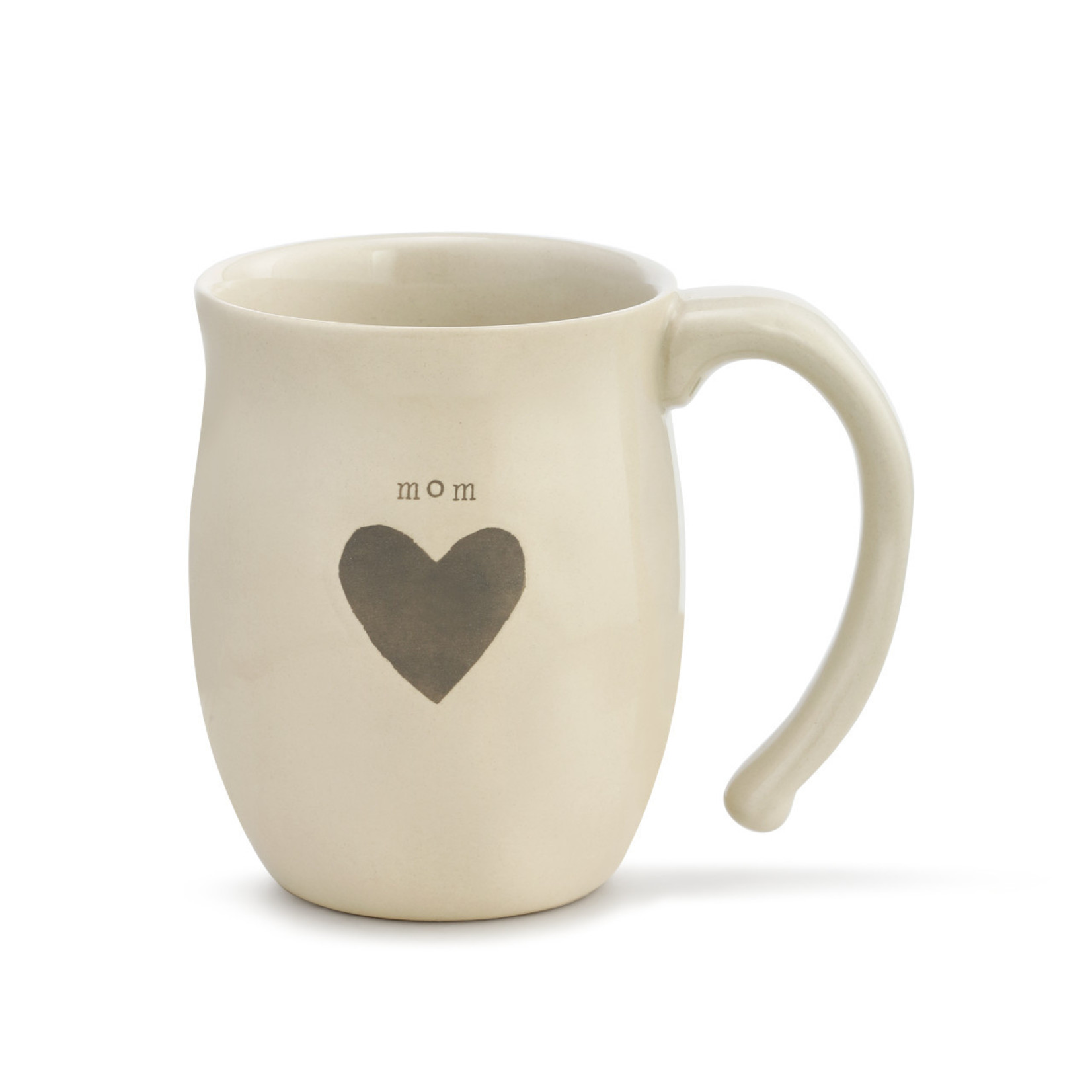 Demdaco Demdaco Warm Heart Ivory Stoneware Mom Heart Mug 16oz