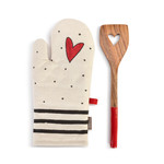 Demdaco Red Heart Hot Pad with Spatula Set