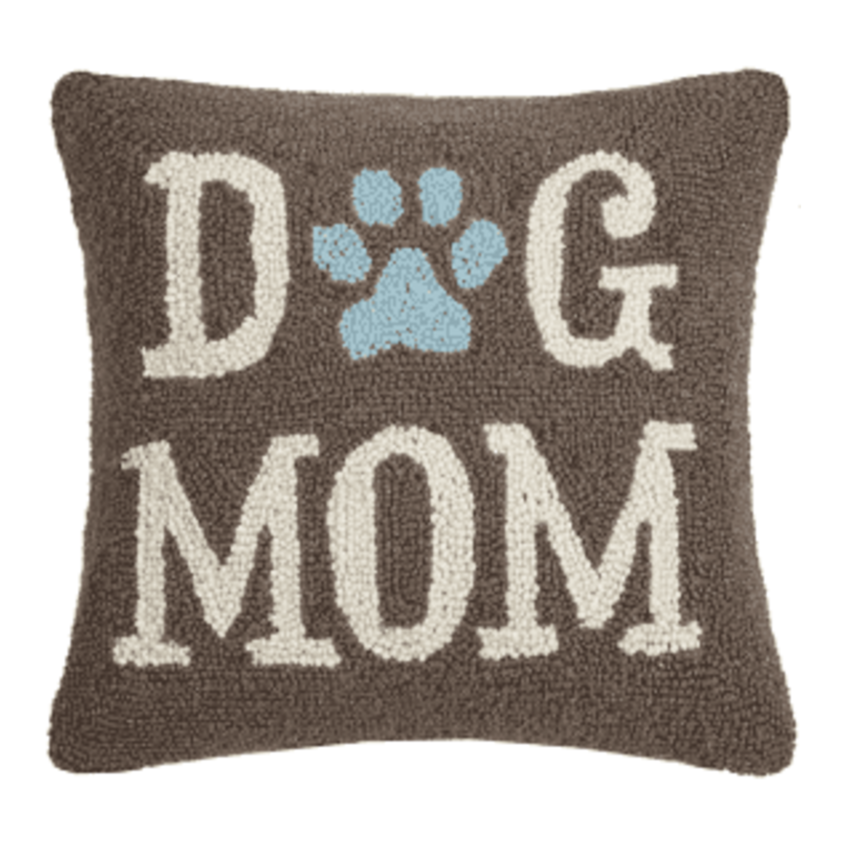Peking Handicraft Dog Mom Hook Pillow - 14 x 14