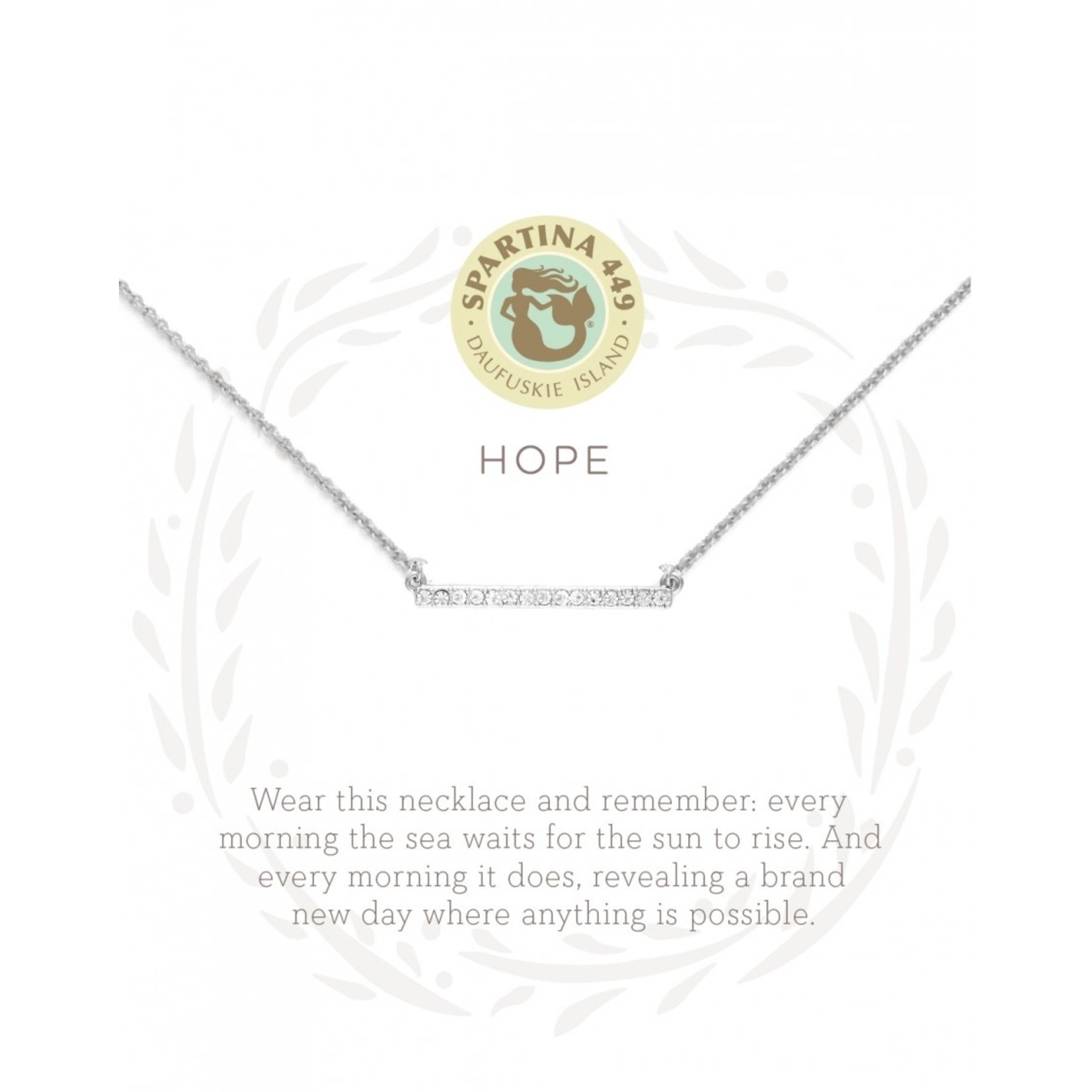 Spartina Spartina Sea La Vie Hope/Horizon Necklace - Silver