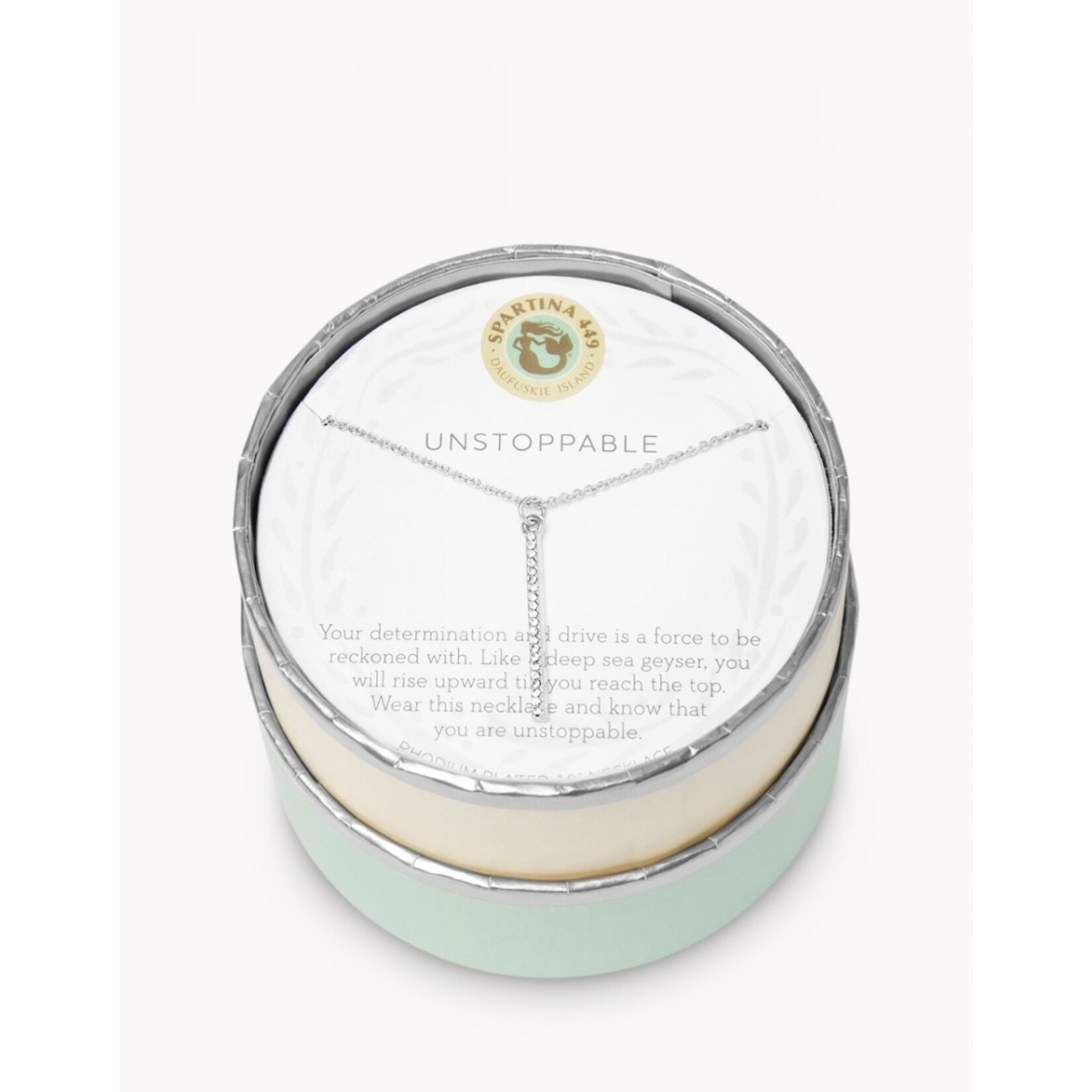 Spartina Spartina Sea La Vie Unstoppable 18" Necklace - Vertical Bar Silver