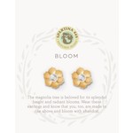 Spartina Sea La Vie Stud Earrings Bloom/Magnolia Flower