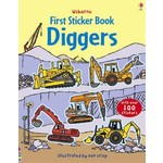 Usborne Publishing First Sticker Book, Diggers