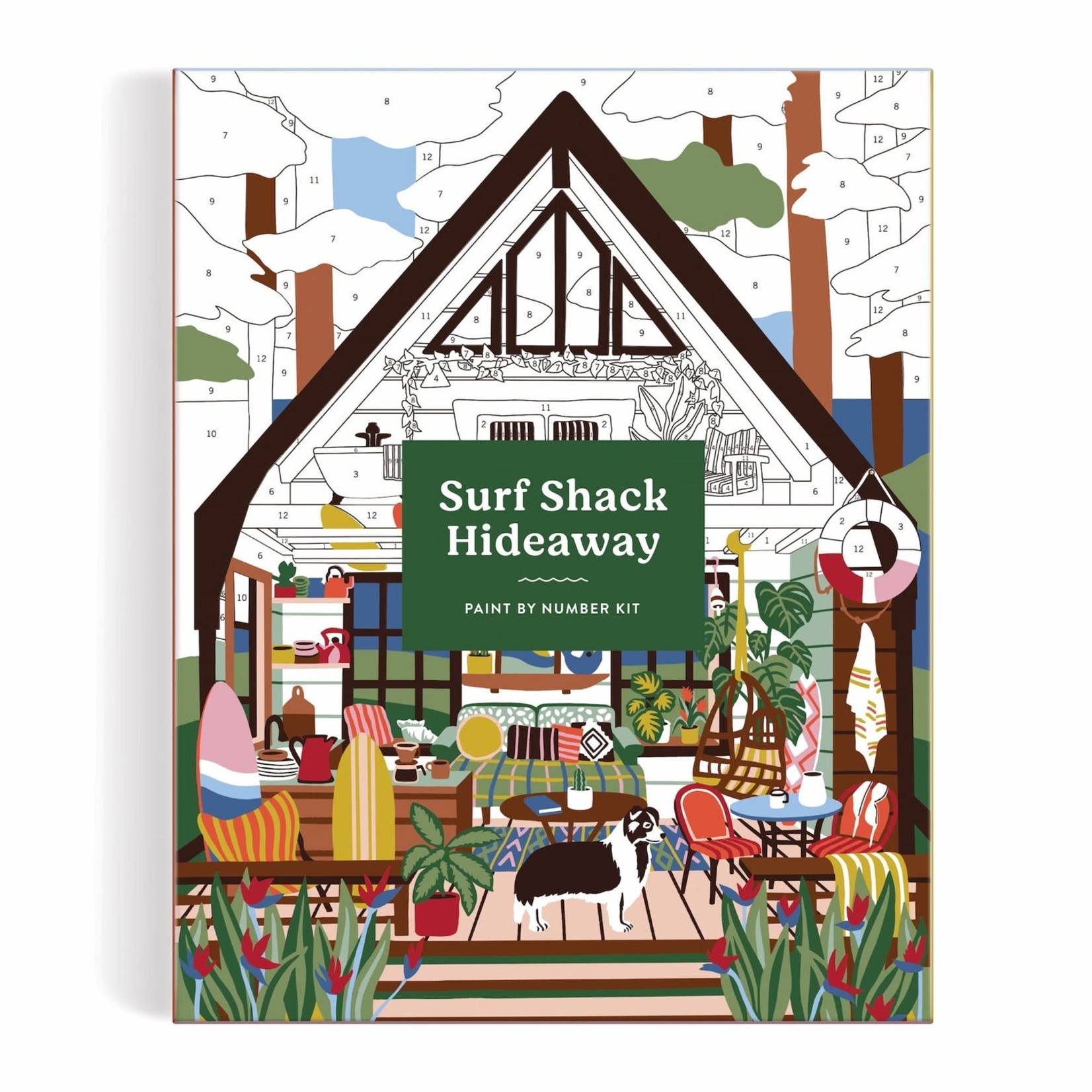 Hachette Book Group Surf Shack Hideaway Paint by Number Kit