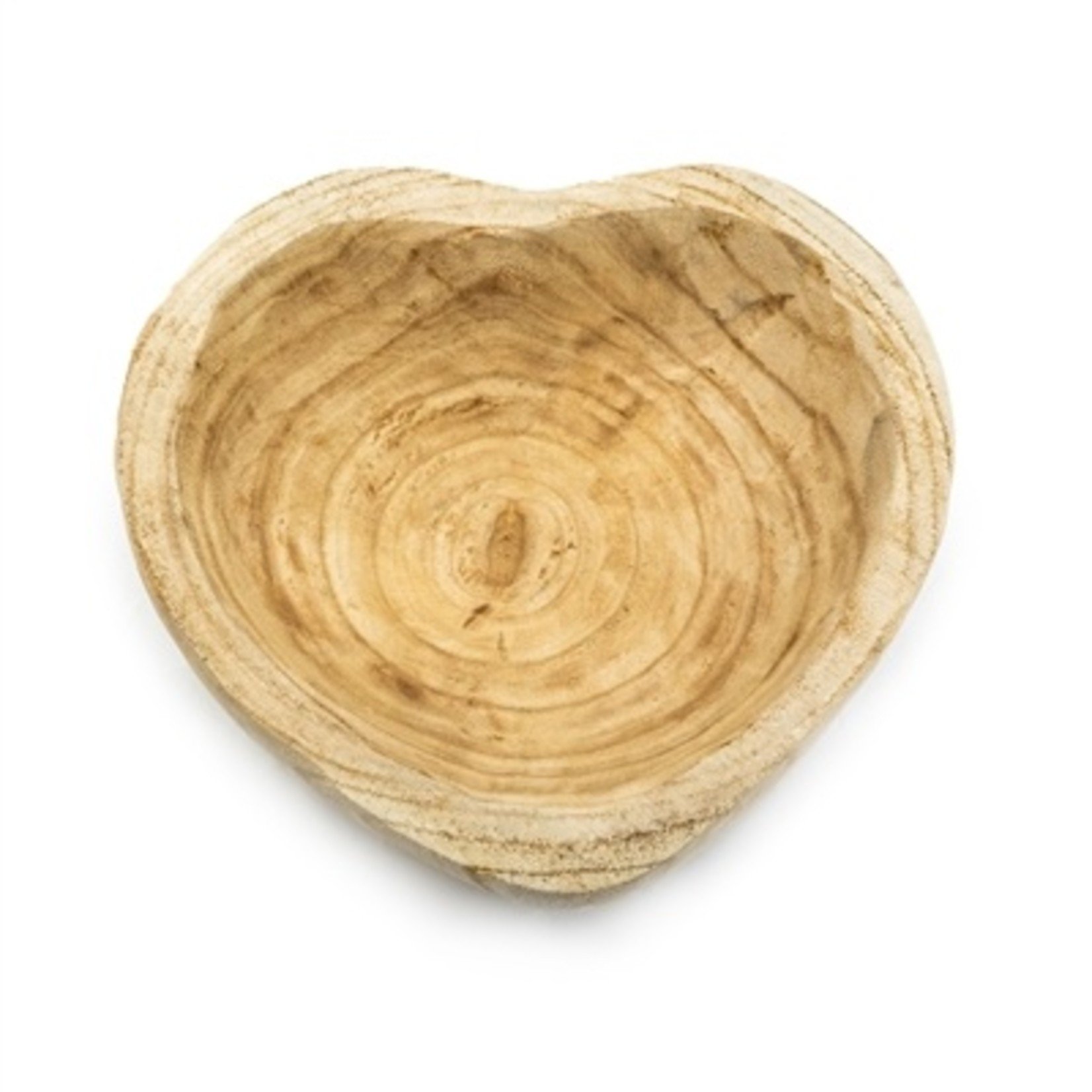 Sugarboo & Co. Deep Heart Shaped Wooden Bowl