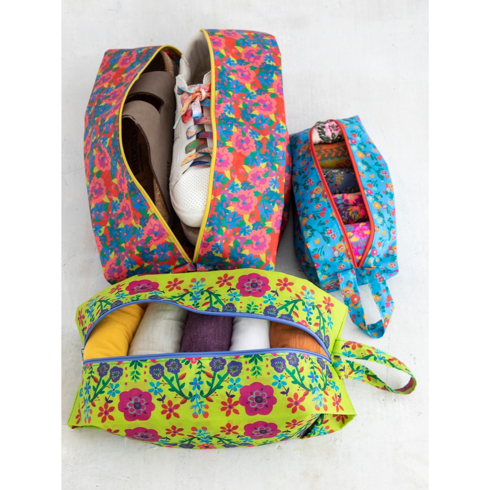 Natural Life Pack & Go Packing Cube Set - Bright Floral