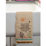 Natural Life Linen Embroidered Hand Towel