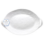 Le Cadeaux Small Two Handled Oval Platter Bianco
