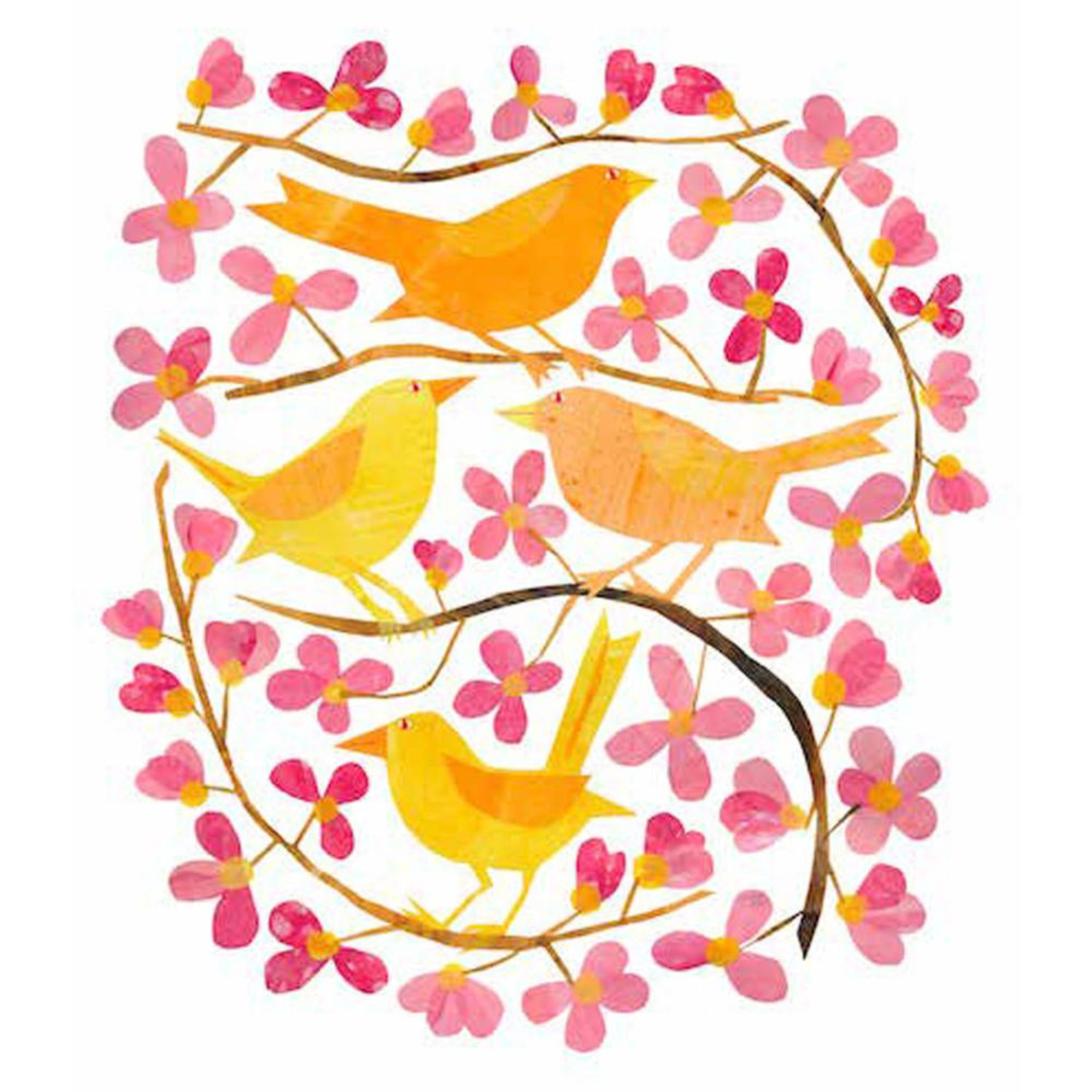 PPD Cherry Blossoms and Birds Cocktail Napkins