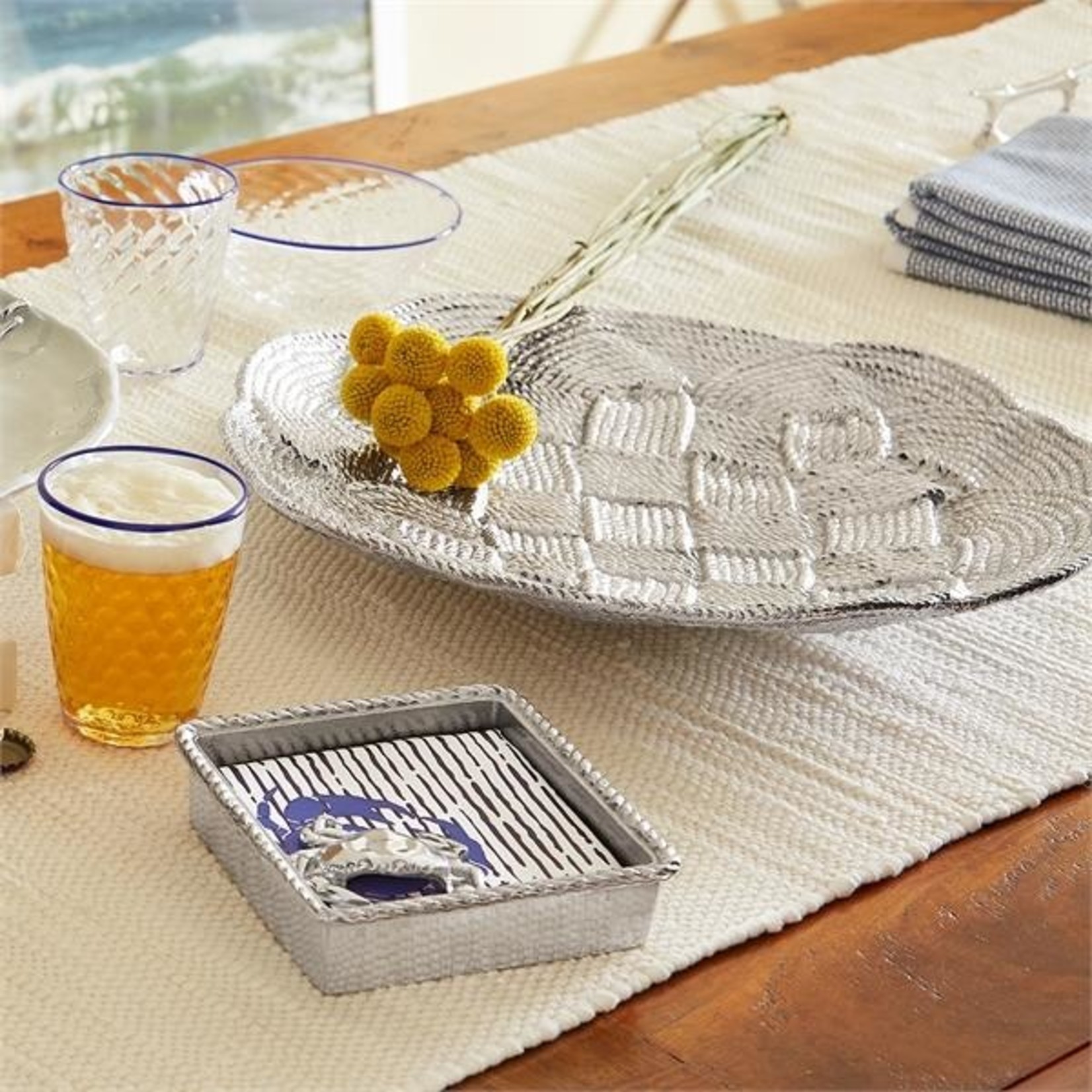 Mariposa Mariposa Crab Rope Napkin Box