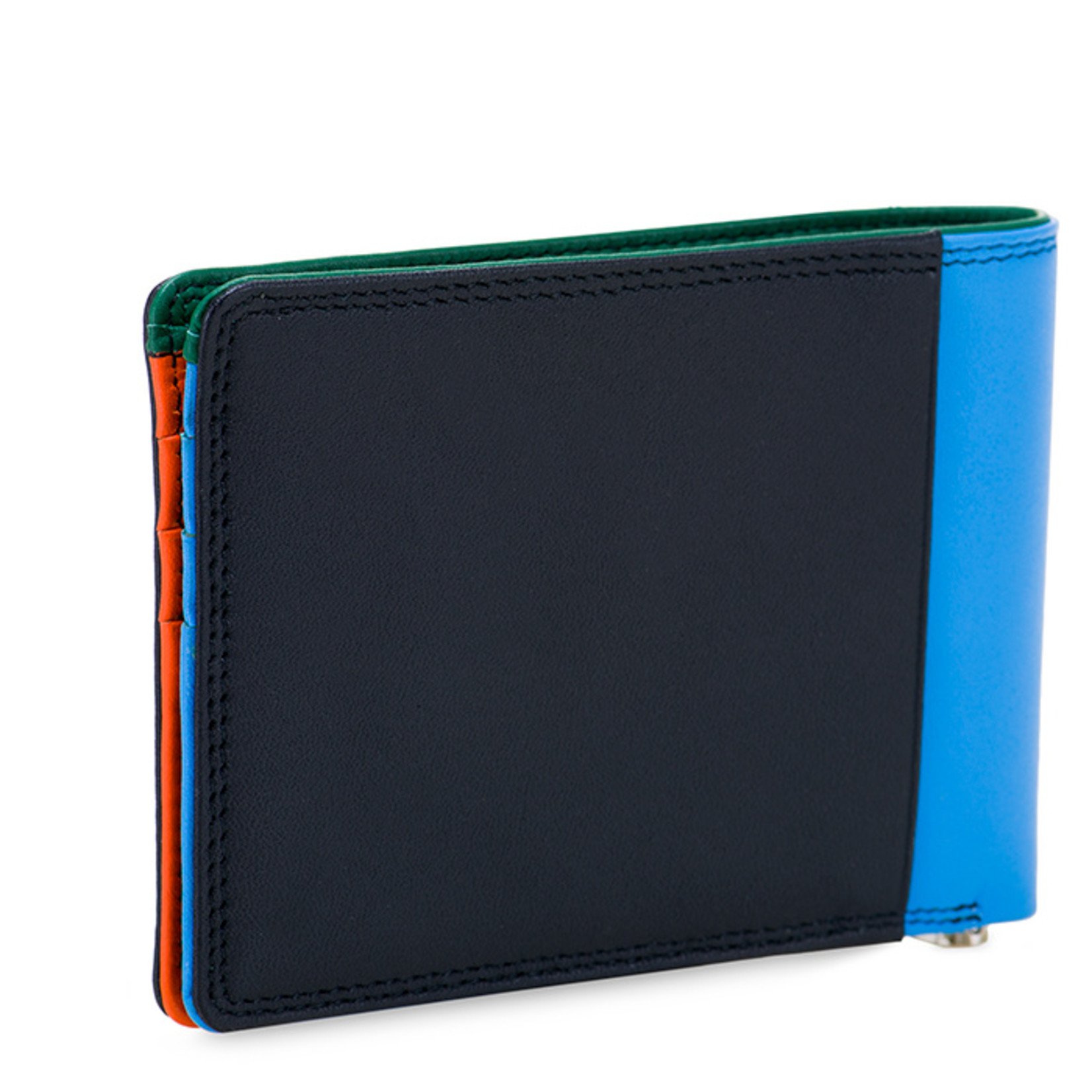 Nappa Leather Slim Bifold Wallet with Money Clip