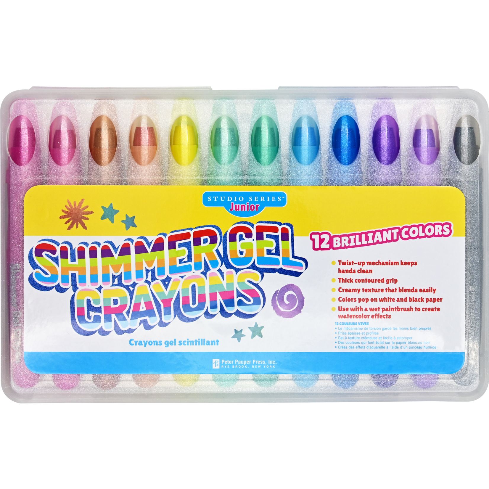 Peter Pauper Press Junior Shimmer Gel Crayons