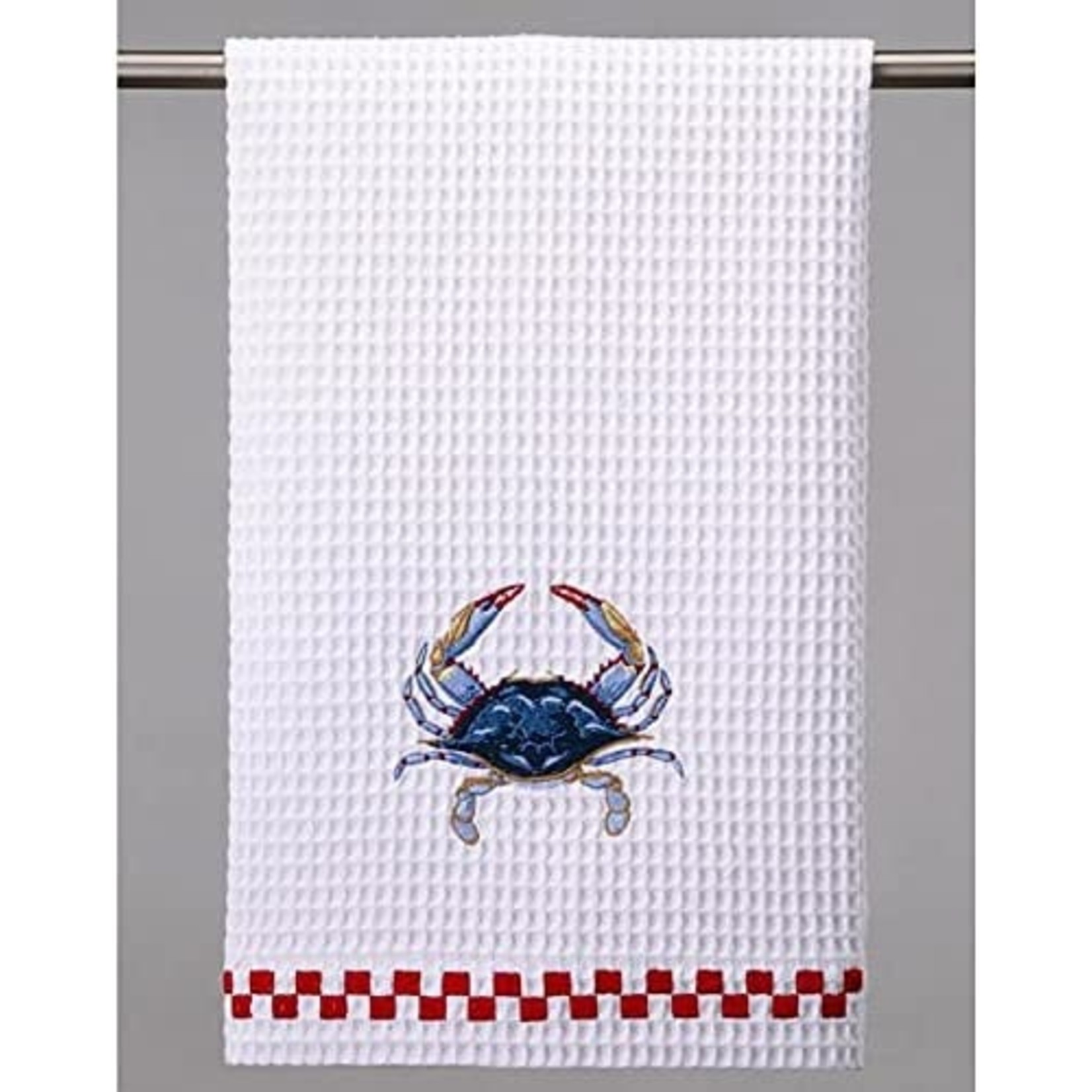 Peking Handicraft Blue Crab Dishtowel