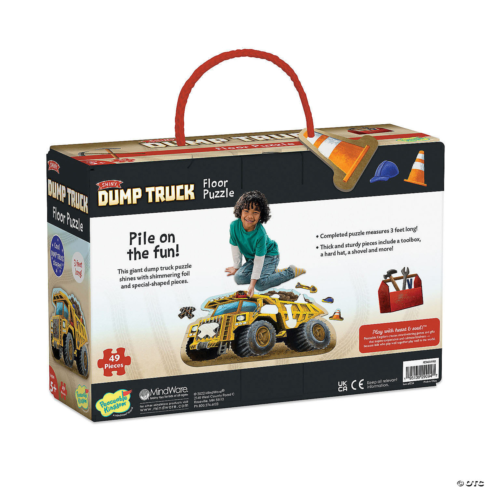 Mindware Shiny Dump Truck Floor Puzzle