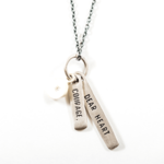 Sugarboo & Co. Sterling Silver Necklace - Courage, Dear Heart
