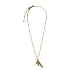 Sugarboo & Co. Courage, Dear Heart Necklace - Brass