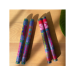 Thumbprint artifacts Painted Candles Pair of 9" Tapers