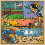 Sticks Inc. "Free State" - Maryland Plaque by Sincerely, Sticks