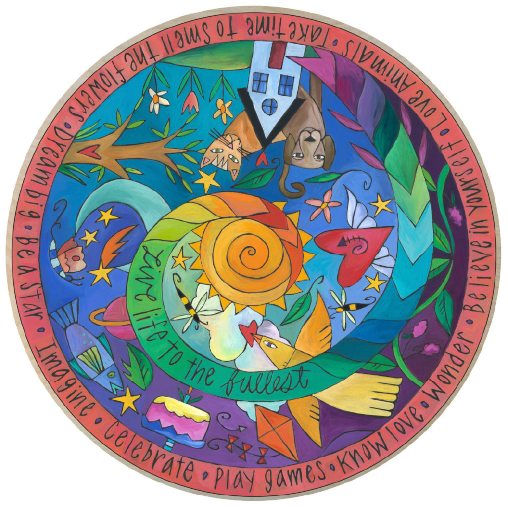 Sticks Inc. "Happy Spiral" Lazy Susan by Sincerely, Sticks