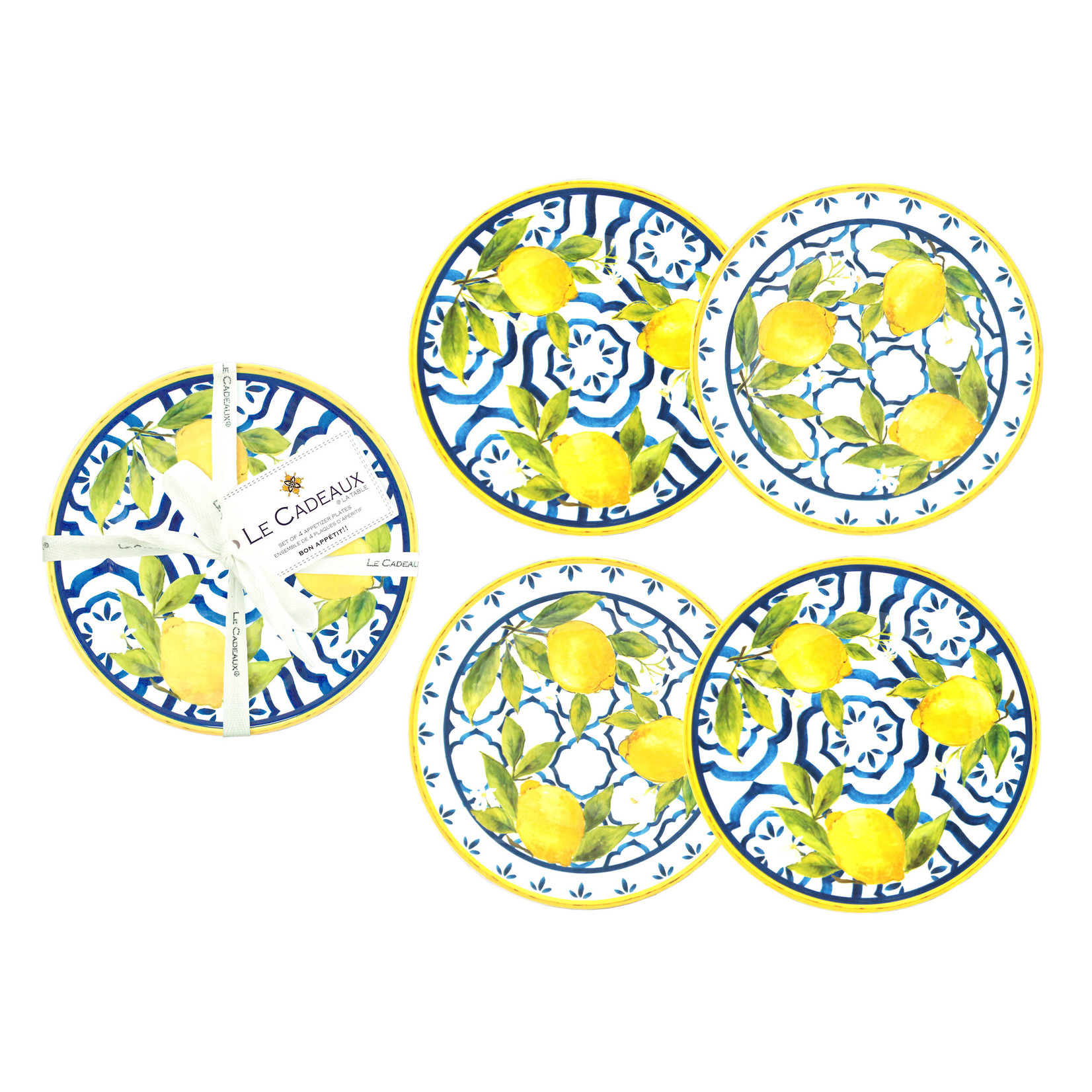 Le Cadeaux Le Cadeaux Palermo Appetizer Plates Set of 4