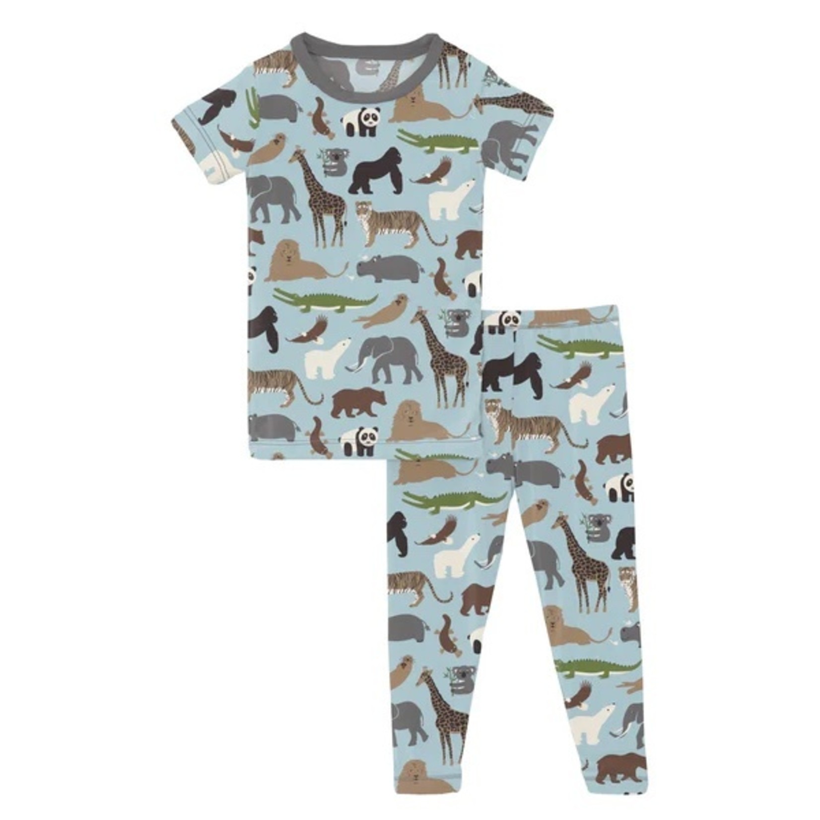 Kickee Kickee Print Short Sleeve PJ Set