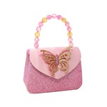 Pink Poppy Butterfly Skies Hard Handbag