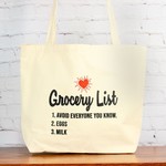 Meriwether Avoid everyone you know -Grocery Bag