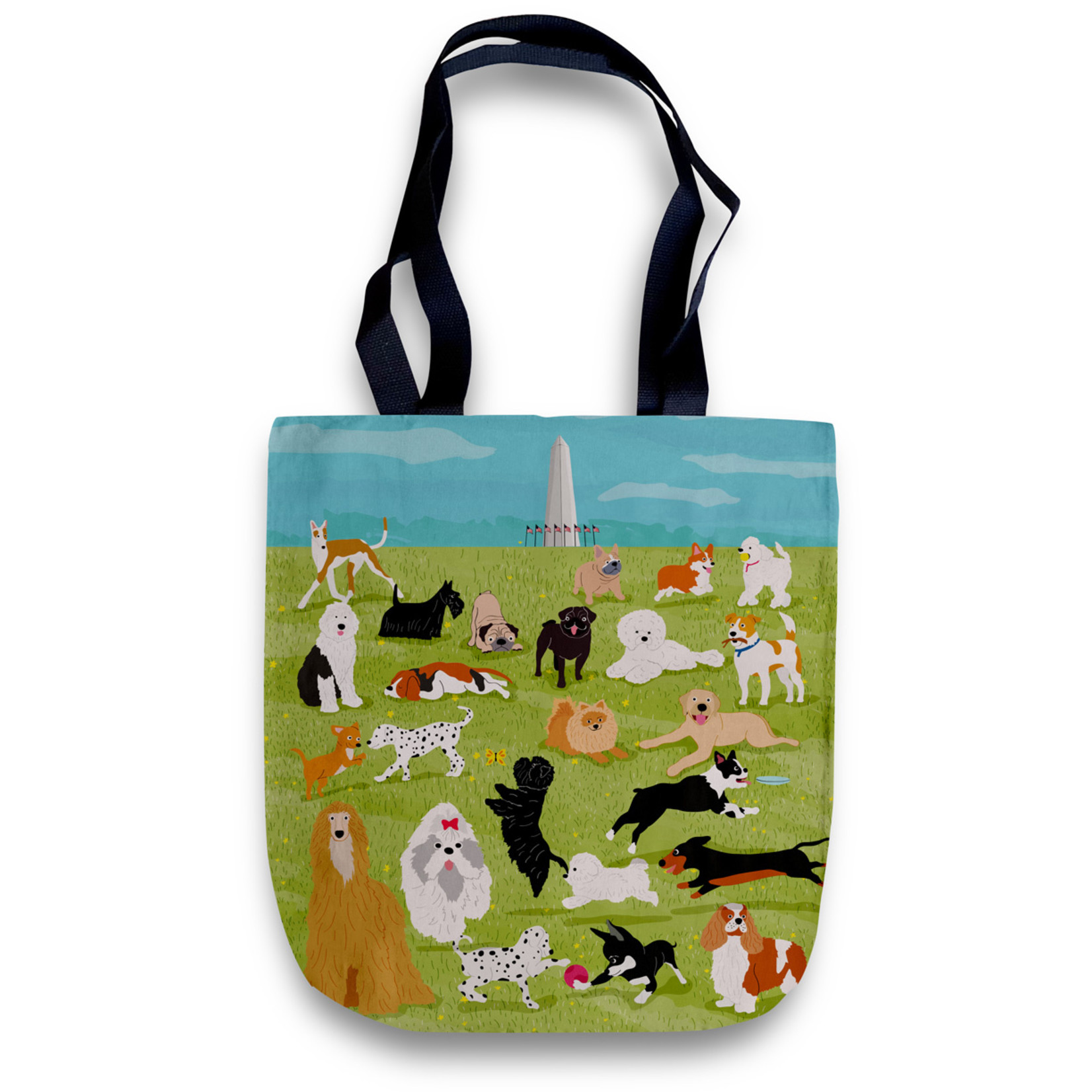 Naked Decor Naked Decor Dog Days of Summer at the National Mall Tote Bag