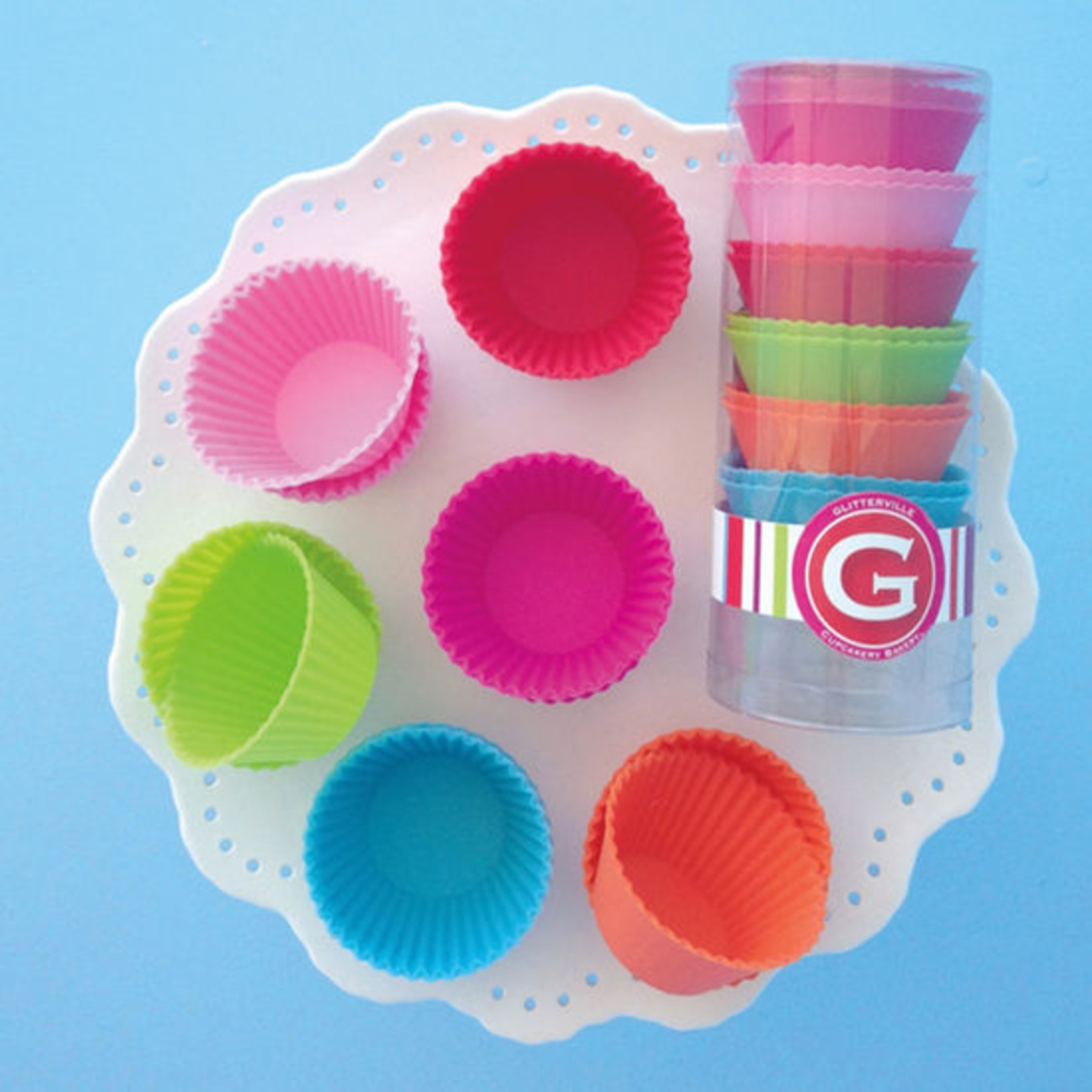 One Hundred 80 degrees Silicone Cupcake Liners - Set of 12